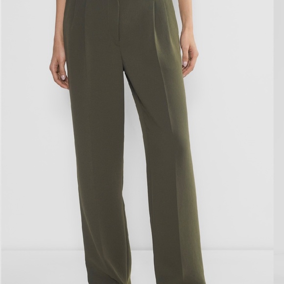 Aritzia Effortless Pants - Dark Olive sz 4 - Picture 2 of 2